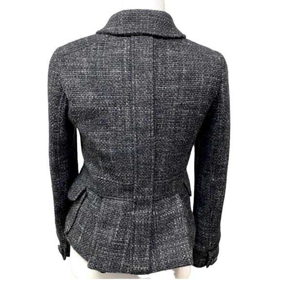 Tocca Charcoal Wool Blend Tailored Jacket - Picture 3 of 8